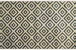 Monochrome Diamond Washable Rug