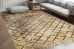 Rustic Lattice Washable Rug