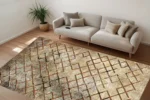 Rustic Lattice Washable Rug