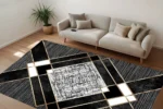 Monochrome Lux Washable Rug