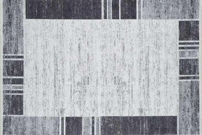 Monochrome Elegance Area Washable Rug