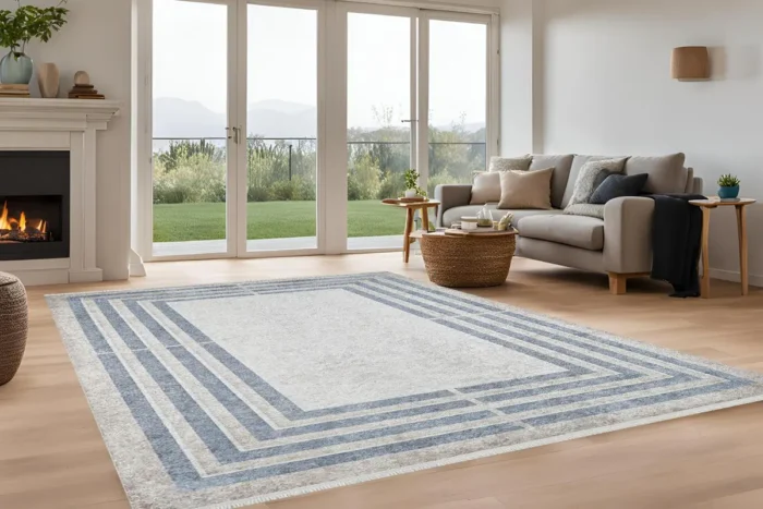 Ethereal Frames 2 Washable Rug