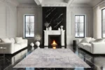 Frosted Horizon Washable Rug