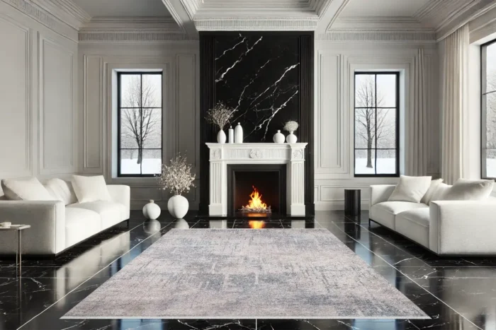 Frosted Horizon Washable Rug