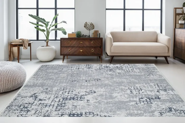 Pixel Storm Washable Rug