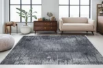 Obsidian Glow Washable Rug