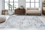 Urban Grids Washable Rug