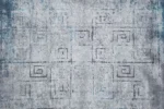 Rustic Maze 3 Washable Rug