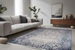 Midnight Bloom 2 Washable Rug