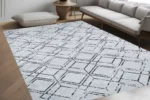 Geometric Frost 2 Washable Rug