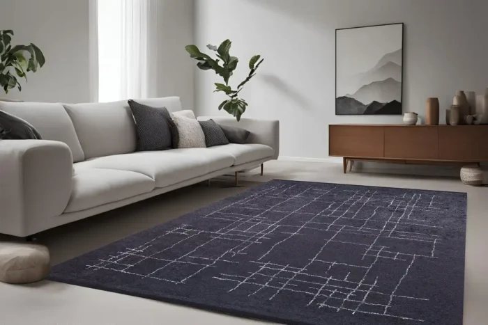 Nebula Lattice 4 Washable Rug