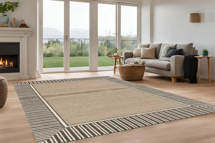 Linear Harmony 1 Washable Rug