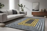 Modern Layers Washable Rug