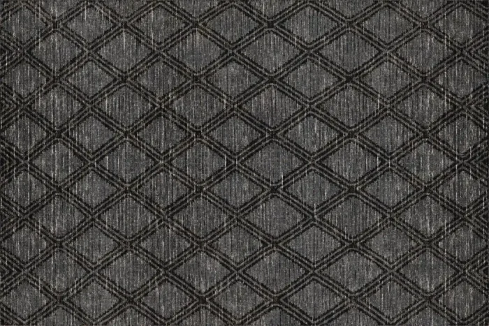 Lattice Noir Washable Rug