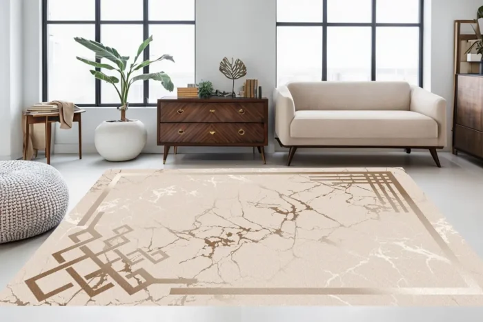 Marble Grace Washable Rug