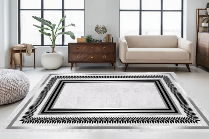 Eclipse Border Washable Rug