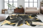 Golden Frond Washable Rug