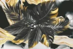 Golden Frond Washable Rug